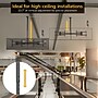 Mount-It! Dual TV Ceiling Mount with Long Pole for 35" to 60" TVs, Holds Up to 88 lbs. per Screen, Black (MI-522L)~#|#~sp325264508_sc7