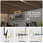 Mount-It! Dual TV Ceiling Mount with Long Pole for 35" to 60" TVs, Holds Up to 88 lbs. per Screen, Black (MI-522L)~#|#~sp325264509_sc7