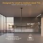 Mount-It! Dual TV Ceiling Mount with Long Pole for 35" to 60" TVs, Holds Up to 88 lbs. per Screen, Black (MI-522L)~#|#~sp325264510_sc7