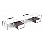 Boss Office Products Simple System 60"W Desk with Storage Cabinet, White, 8/Set (SGSD026-201-WT)~#|#~sp325264588_sc7