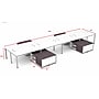 Boss Office Products Simple System 60"W Desk with Storage Cabinet, White, 8/Set (SGSD026-201-WT)~#|#~sp325264589_sc7