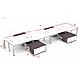 Boss Office Products Simple System 66"W Desk with Storage Cabinet, Driftwood, 8/Set (SGSD026-202)~#|#~sp325264594_sc7