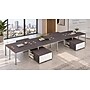 Boss Office Products Simple System 66"W Desk with Storage Cabinet, Driftwood, 8/Set (SGSD026-202)~#|#~sp325264595_sc7