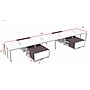 Boss Office Products Simple System 66"W Desk with Storage Cabinet, Driftwood, 8/Set (SGSD026-102)~#|#~sp325264633_sc7