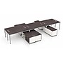 Boss Office Products Simple System 71"W Desk with Storage Cabinet, Driftwood, 6/Set (SGSD022-203)~#|#~sp325264718_sc7