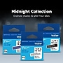 Brother BTAG Midnight Collection Label Tape, 1/2
