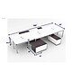 Boss Office Products Simple System 60"W Desk with Storage Cabinet, Driftwood, 6/Set (SGSD022-101)~#|#~sp325264860_sc7