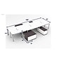 Boss Office Products Simple System 60"W Desk with Storage Cabinet, White, 6/Set (SGSD022-101-WT)~#|#~sp325264873_sc7