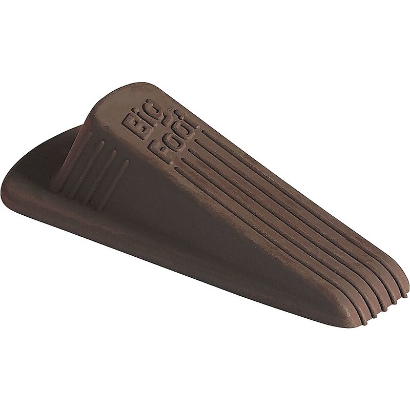 Master Big Foot Rubber Doorstop, Brown, 2/Pack (00971) image 1
