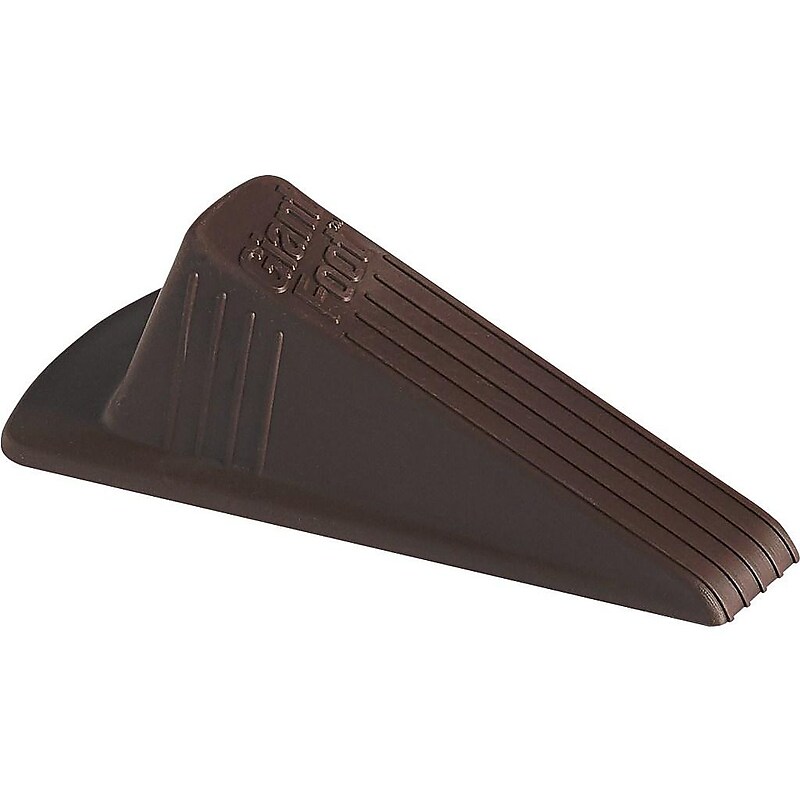 Master Giant Foot Rubber Doorstop, Brown, 2/Pack (00969) image 1