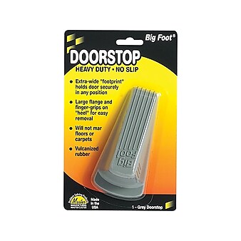 Master Big Foot Vulcanized Rubber Stop, Gray, Each (00941)