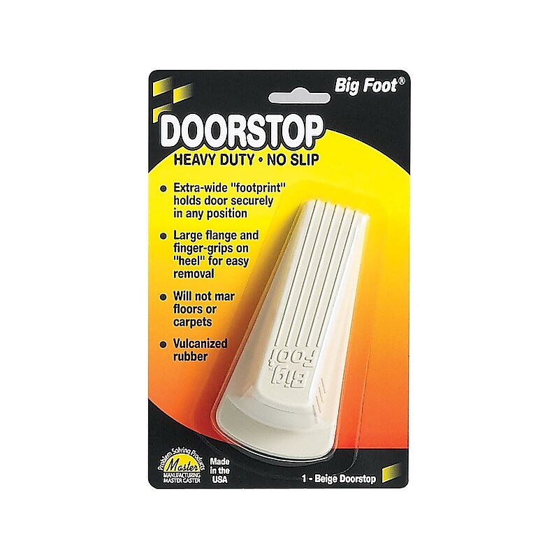 Master Big Foot Vulcanized Rubber Stop, Beige, Each (00900) image 1