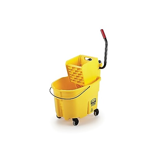 Rubbermaid WaveBrake 2.0 Janitorial Side-Press Bucket and Wringer