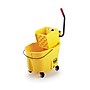 Rubbermaid WaveBrake 2.0 Janitorial Side-Press Bucket and Wringer, 35 Quart , Yellow (FG758088YEL)~#|#~sp32530319_sc7
