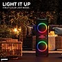 Gemini GHK-2800 Portable Bluetooth TWS Speaker with LED Party Lighting & Wired Microphone, Black~#|#~sp325325665_sc7