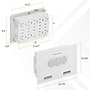 Mount-It! Small In-Wall Media Box for Streaming Devices, Routers & AV Equipment, White (MI-20852)~#|#~sp325385762_sc7