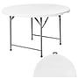 Regency Trestle 48" Heavy Duty Round Folding Table and 4 Chairs, White (TBM48RNDWH42WH)~#|#~sp325564765_sc7