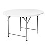 Regency Trestle 48" Heavy Duty Round Folding Table, White (TBM48RNDWH)~#|#~sp325564873_sc7