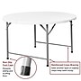 Regency Trestle 48" Heavy Duty Round Folding Table, White (TBM48RNDWH)~#|#~sp325564879_sc7