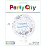Party City Happy Holidays 18" Snowlace Foil Balloon, White/Blue (AM60050719-P)~#|#~sp326072521_sc7
