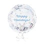 Party City Happy Holidays 18" Snowlace Foil Balloon, White/Blue (AM60050719-P)~#|#~sp326072522_sc7