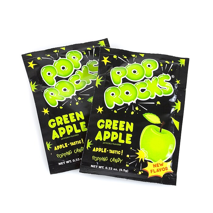 Pop Rocks Green Apple Hard Candy, 0.33 oz., 24 Pieces (209-00255