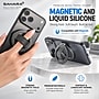 SaharaCase MagSafe-Compatible Phone Grip & Stand with Silicone Finger Strap and Magnetic Adapter Ring, Black (CP01211)~#|#~sp326445665_sc7
