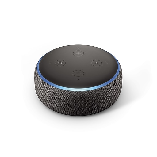 ECHO DOT 3RD GENERATION BLUETOOTH SPEAKER ALEXA - CHARCOAL PLUM GREY