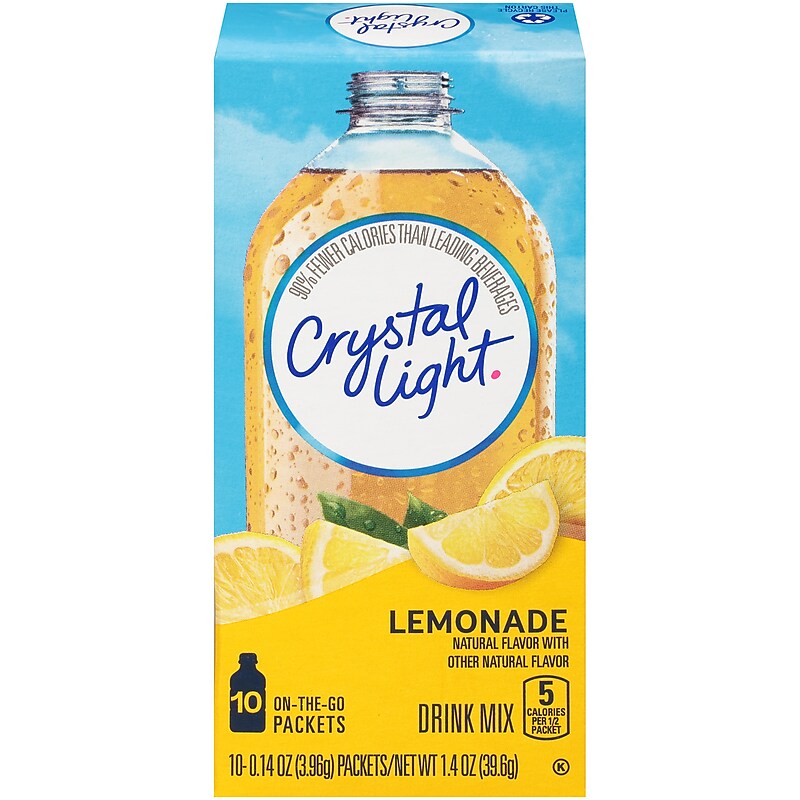 Crystal Light On-The-Go Lemonade Drink Mix, 1.4 oz. Packets (Pack of 10) (GEN05384) image 1