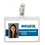 Sicurix Clip On ID Badge Holder, Clear, 25/Pack (BAU62916)~#|#~sp32917509_sc7
