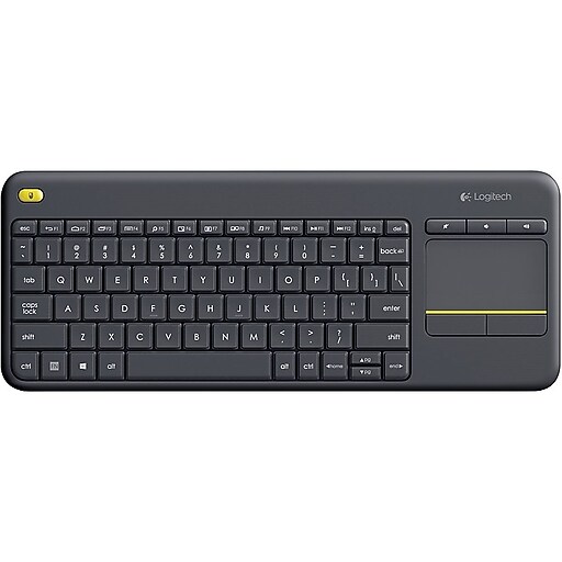 Logitech Touch K400 Plus Wireless Keyboard, Black (920007119) at Staples