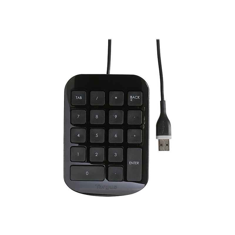 Targus Ergonomic Numeric Wired Keypad, Black (AKP10US) image 1