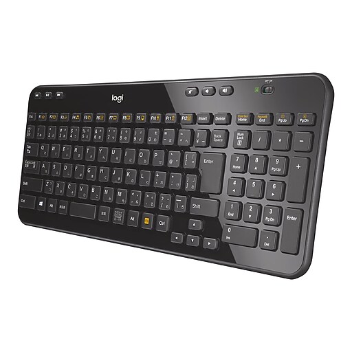 Shop Staples for Logitech K360 Wireless Compact Keyboard, Gloss Black