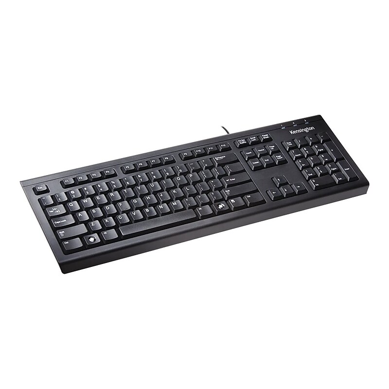Kensington For Life Wired Keyboard, Black (64370) image 1