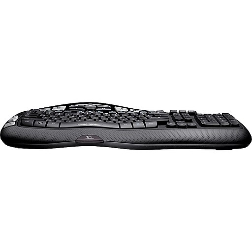 Logitech K350 Curved FullSize Wireless Keyboard, Black (920001996