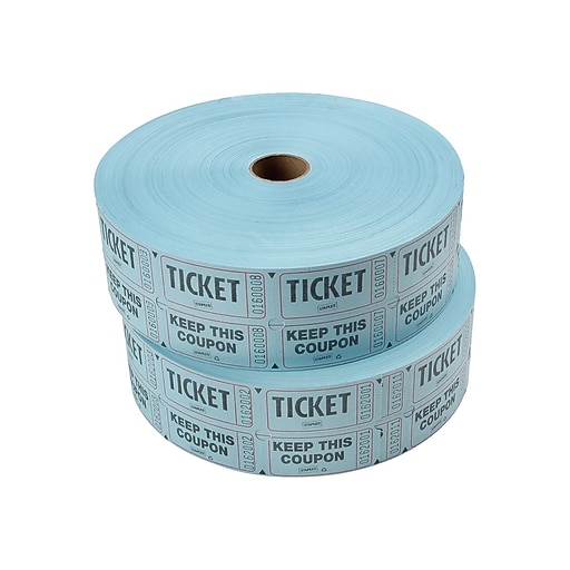 Blue Double Ticket Roll 