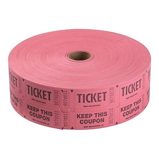 Staples Double Ticket Roll, 2000/Roll (19163) Staples