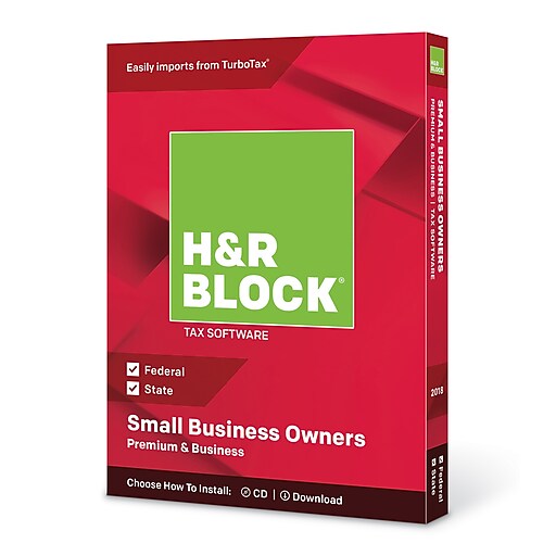 H&R BLOCK Tax Software Premium & Business 2018 + $10 GC