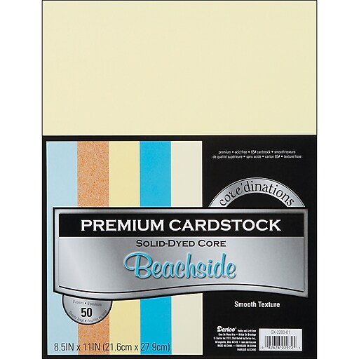 Shop Staples for Darice Cardstock Paper, 65 lbs, 8.5" x 11", Beachside