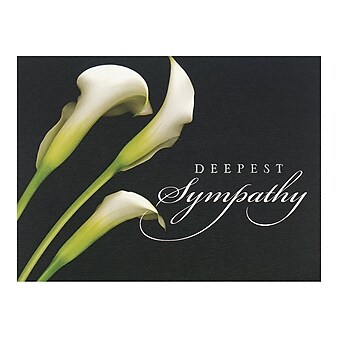 JAM Paper Sympathy Card, 25/Pack (526BG450WB)