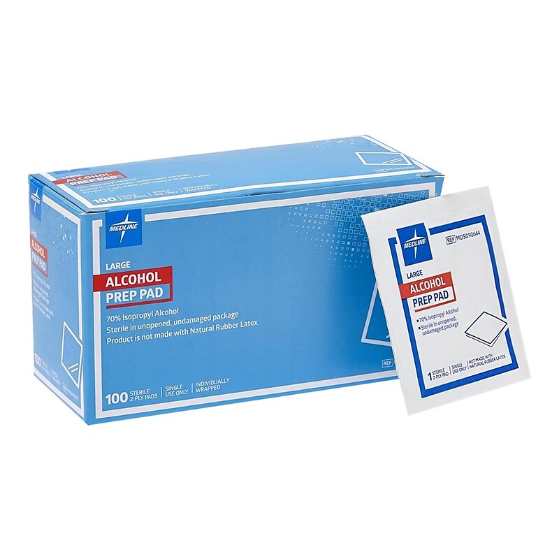 Medline Alcohol Pads, 1000/Carton (MDS090670) image 1