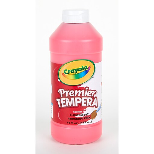 Shop Staples for Crayola Premier Fluorescent Tempera Paint Shocking