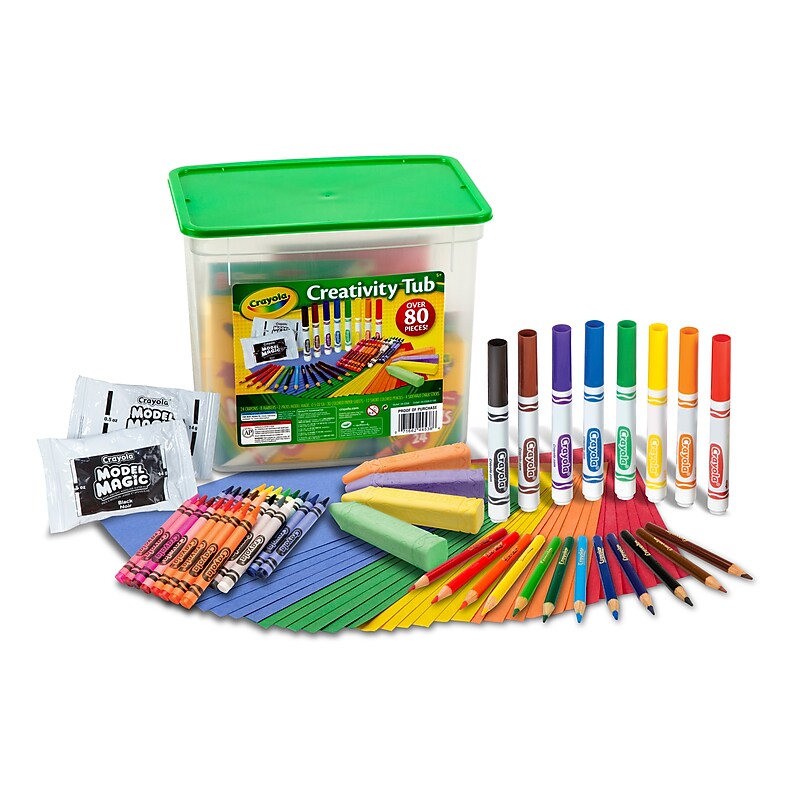 Crayola Creativity Tub, 80/Pieces Per Box (04-5358) image 1
