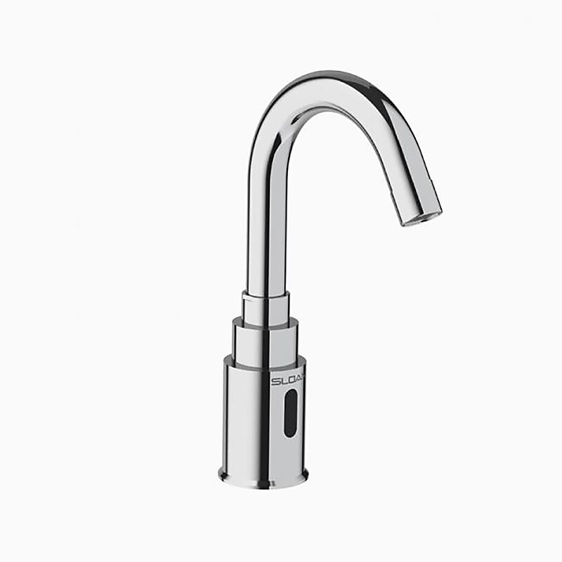 Sloan Touchless Battery-Powered Deck-Mounted Gooseneck Body Faucet Polished Chrome (3362112) image 1