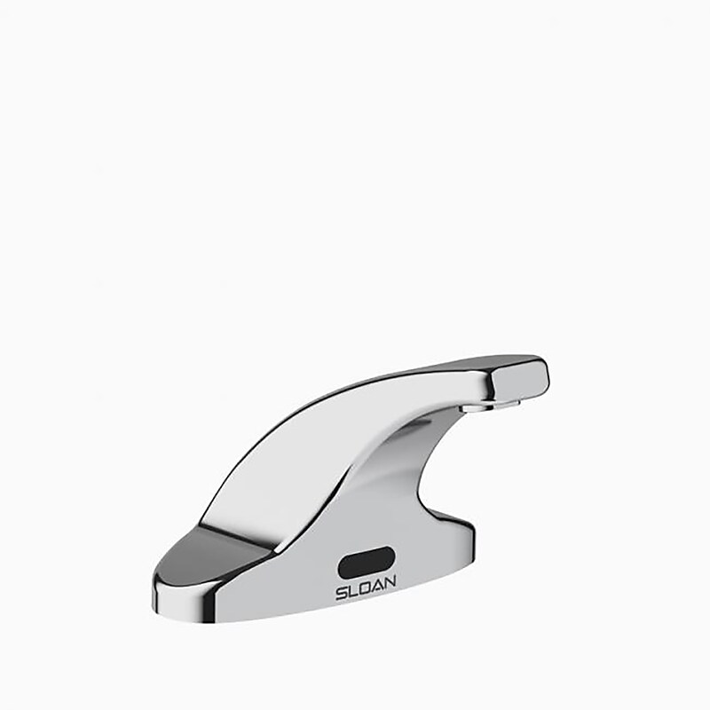 Sloan Touchless Battery-Powered Deck-Mounted Mid Integrated Base Body Faucet Polished Chrome (3362119) image 1