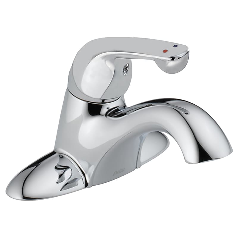 Delta Commercial HDF Single Handle Centerset Restroom Faucet, Chrome (501LF-HGMHDF) image 1