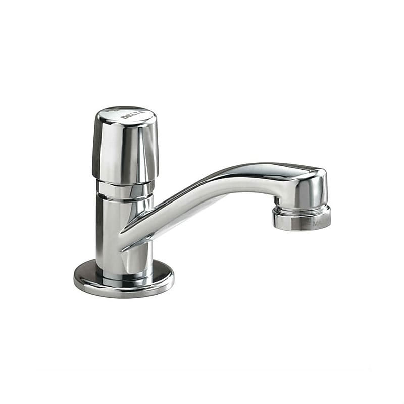 Delta Commercial HDF Single Handle Metering Faucet, Chrome (701LF-HDF) image 1