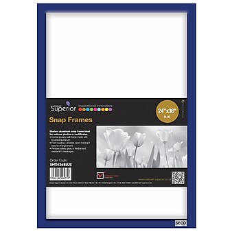 Seco Snap Frame, 24" x 36", Blue (SN2436)