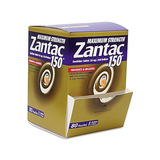 Shop Staples for Zantac Maximum Strength Antacid Tablet, 80/Box