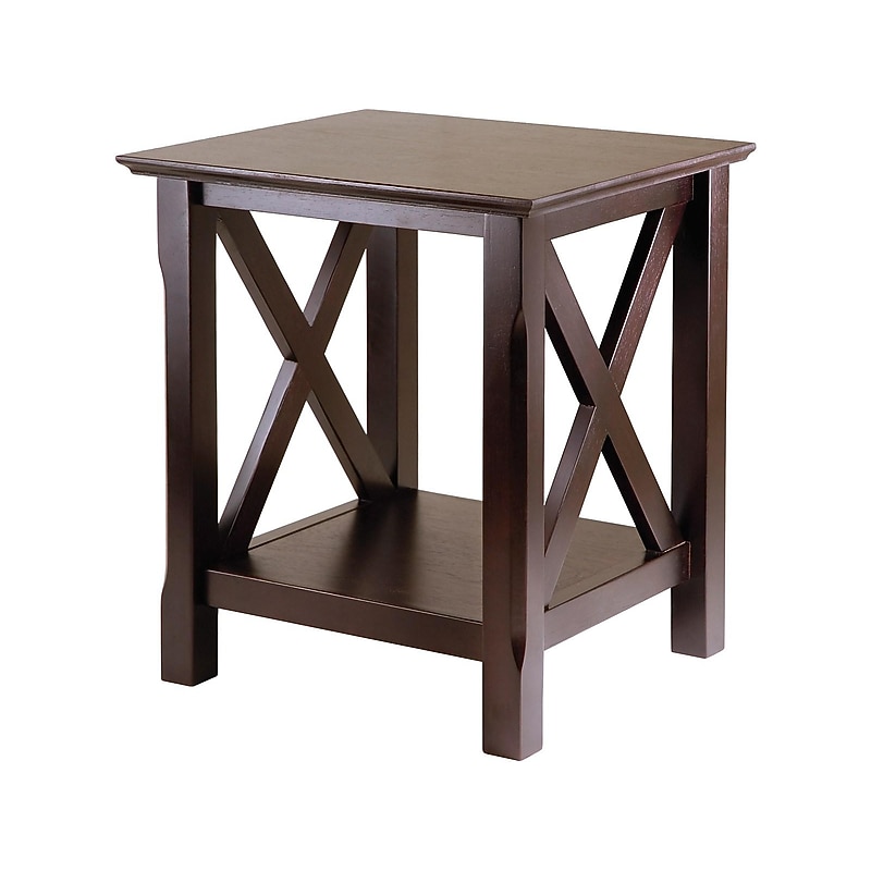 Winsome Xola 20"W x 19.13"D End Table, Cappuccino (40420) image 1
